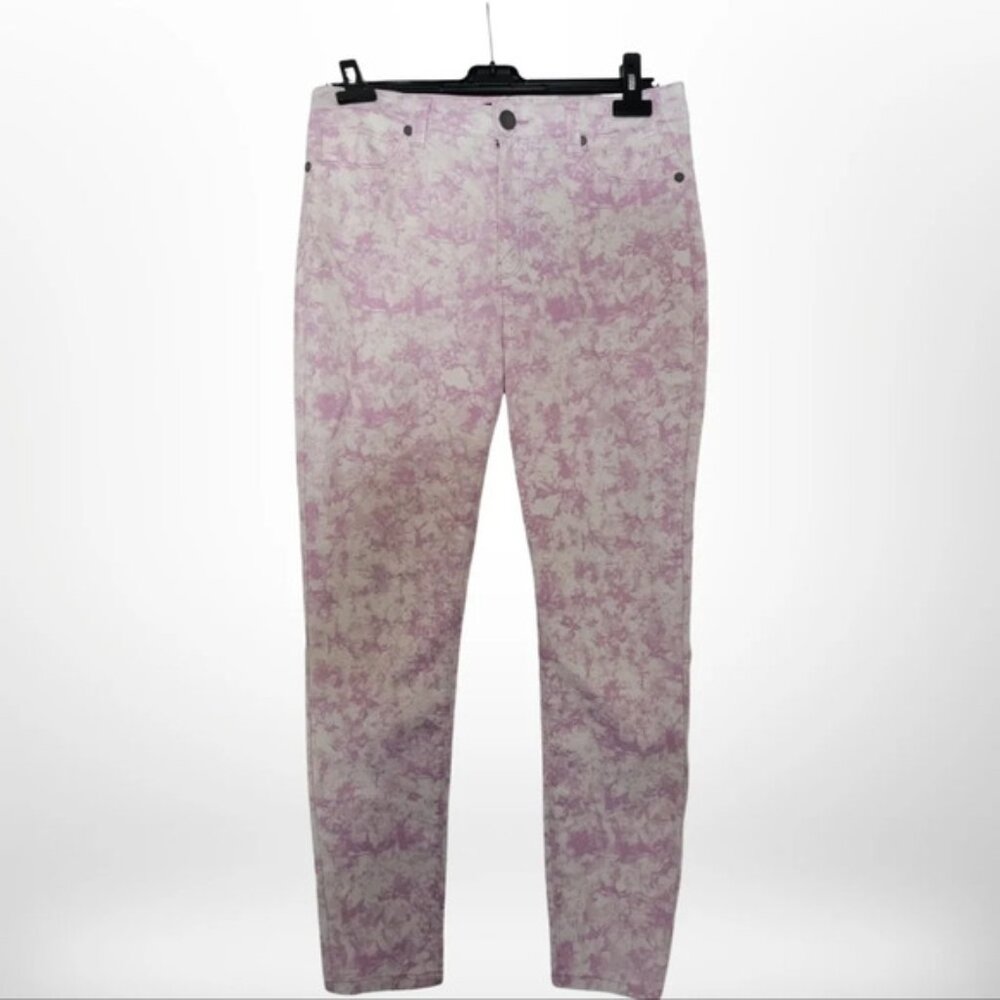 Design Lab White  and Purple Pants